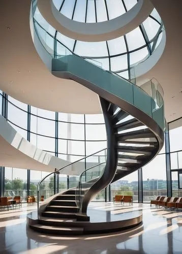 spiral staircase,circular staircase,winding staircase,spiral stairs,staircase,futuristic art museum,staircases,steel stairs,blavatnik,outside staircase,winners stairs,spiral,futuristic architecture,winding steps,embl,spiralling,helix,stair,stair handrail,modern office,Art,Classical Oil Painting,Classical Oil Painting 38