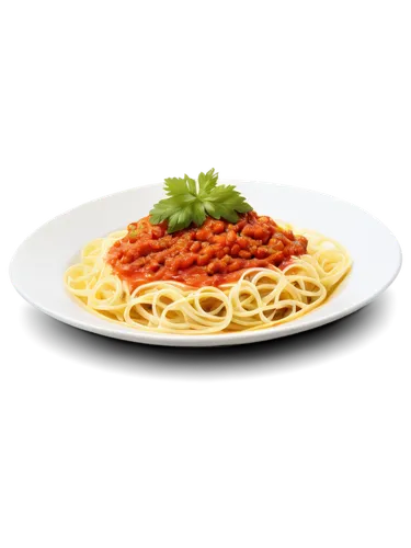 Italian dish, plate of spaghetti, twisted forkful, savory sauce, melted mozzarella cheese, garnished with parsley, steam rising, warm lighting, shallow depth of field, 3/4 composition, macro photograp