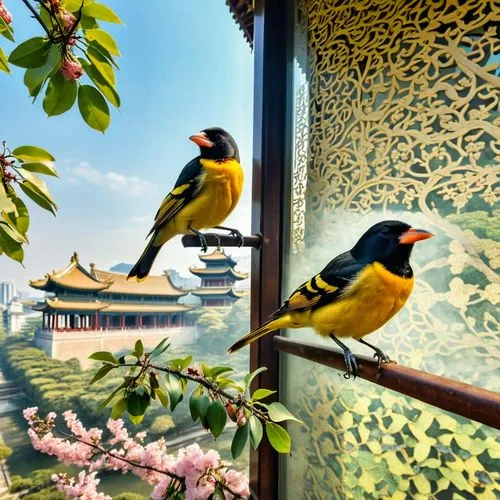 honeycreepers,perching birds,aviary,summer palace,sunbirds,bird park,tropical birds,avifauna,bird kingdom,bird photography,birdwatchers,yellow-green parrots,hoan kiem lake,passerine parrots,golden parakeets,the golden pavilion,aviaries,bird bird kingdom,mynas,gujarat birds