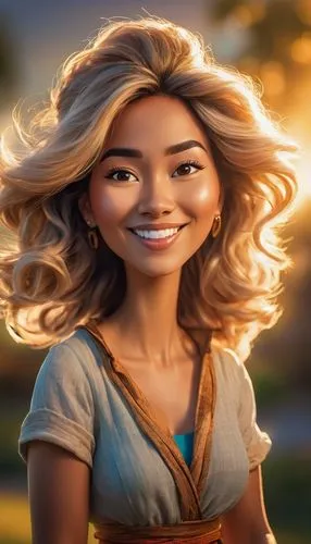 annabeth,moana,margairaz,a girl's smile,rapunzel,eilonwy,Illustration,Abstract Fantasy,Abstract Fantasy 23