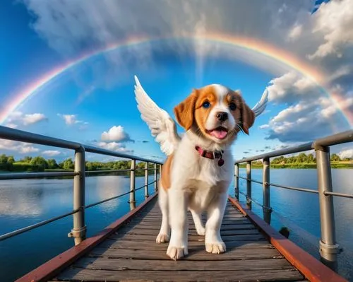 rainbow bridge,dog angel,beagle,dog photography,pet vitamins & supplements,rainbow background,dog-photography,basset hound,welsh springer spaniel,animal photography,golden retriver,cheerful dog,heavenly ladder,treeing walker coonhound,rainbow,golden retriever,dog frame,beaglier,aaa,raimbow,Photography,General,Realistic