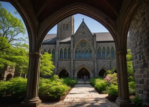 sewanee,yale university,lehigh,altgeld,cloisters,mdiv,gasson,mccosh,yale,mercyhurst,collegiate basilica,cornell,cloister,buttressing,buttresses,manhattanville,mercersburg,christ chapel,pcusa,washu,Illustration,Black and White,Black and White 12