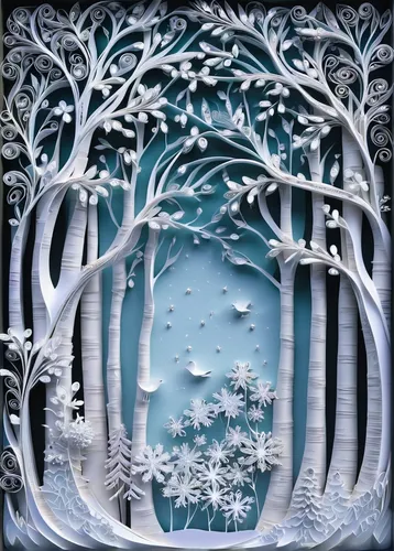 snow tree,snow trees,winter forest,snowy tree,winter background,blue snowflake,snowflake background,snow scene,hoarfrost,the snow queen,treemsnow,snow landscape,ice landscape,winter dream,snow globe,winter landscape,christmas snowy background,ice planet,fir forest,winter tree,Unique,Paper Cuts,Paper Cuts 09