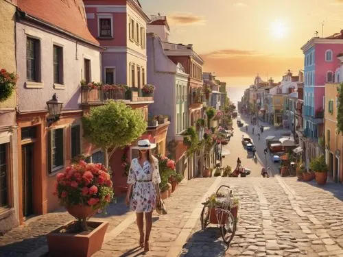 taormina,positano,apulia,mediterranean,burano,puglia,santorini,lefkada,capri,cinque terre,greece,italy,portofino,dubrovnic,tuscan,antigua,skopelos,italian painter,idyllic,warm colors