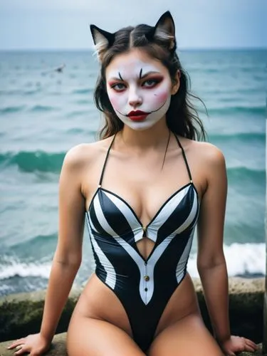 catrina,catrina calavera,kittani,bodypaint,pussycat,suara,Photography,General,Realistic