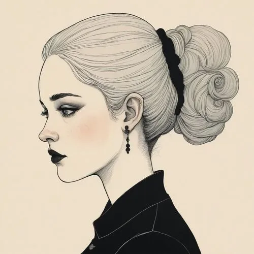 updo,victorian lady,amidala,vintage drawing,chignon,topknot,vintage woman,kommuna,behenna,vintage girl,quirine,grimes,daenerys,dolores,leia,undercut,girl portrait,poppy,lapsley,art deco woman,Illustration,Abstract Fantasy,Abstract Fantasy 05