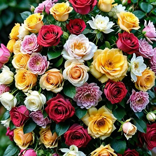 colorful roses,esperance roses,noble roses,bouquet of roses,bouquets,rosewall,Photography,General,Realistic