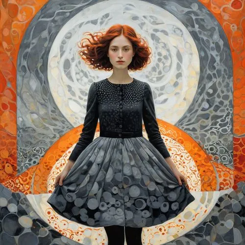 anchoress,jasinski,mystical portrait of a girl,orange blossom,klimley,a girl in a dress,persephone,girl in a long dress,girl with a wheel,hypatia,niffenegger,klimt,fantasy portrait,cora,behenna,orona,eurus,iseult,girl with speech bubble,klimke,Illustration,Abstract Fantasy,Abstract Fantasy 15