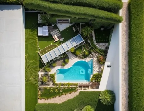 roof landscape,landscaped,landscape designers sydney,green lawn,overhead shot,roof top pool,turf roof,view from above,outdoor pool,landscape design sydney,overhead view,birdview,fresnaye,dreamhouse,be