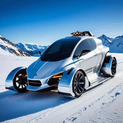 electric sports car,futuristic car,concept car,snowmobile,snowmobiler,automobil,Photography,General,Realistic