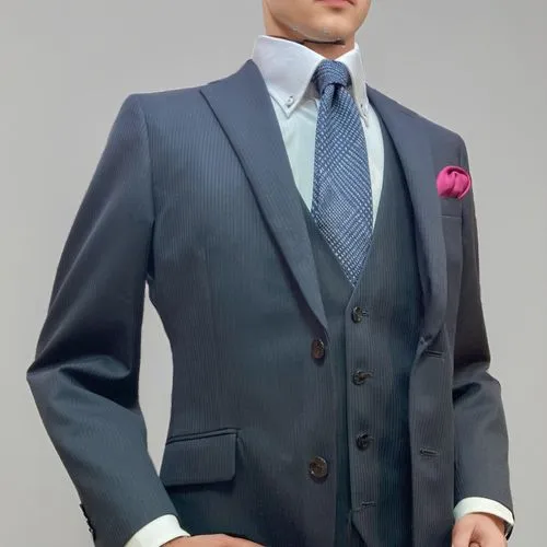 men's suit,wedding suit,navy suit,sportcoat,tailored,sprezzatura,Male,Eastern Europeans,Undercut,tailored Suit,Pure Color,Light Grey