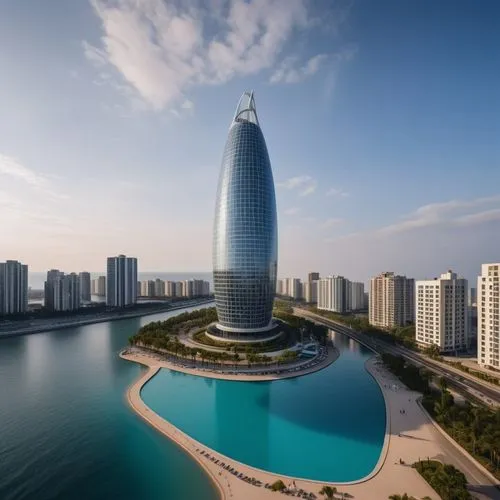 Create impressive images of beautiful futuristic high-rise buildings. The beauty in the shape of the design is very unusual and elegant. Very realistic seaside pictures,largest hotel in dubai,tallest 