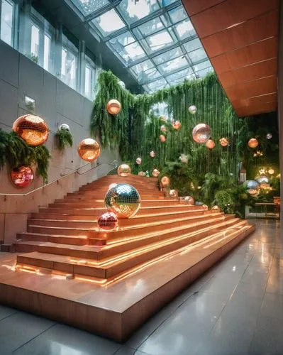 atriums,atrium,wintergarden,lobby,hotel lobby,foyer,winter garden,galleria,biopolis,hall of nations,changi,titanum,cochere,schirn,garden of plants,taikoo,biopiracy,staircase,entrance hall,glass decorations,Illustration,Realistic Fantasy,Realistic Fantasy 38