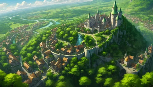 fairy tail,fantasy city,knight village,new castle,castel,medieval town,fantasy world,fairy tale castle,ancient city,fairy world,castelul peles,knight's castle,hamelin,hogwarts,kingdom,the valley of the,city moat,aurora village,castle of the corvin,spa town,Conceptual Art,Fantasy,Fantasy 03