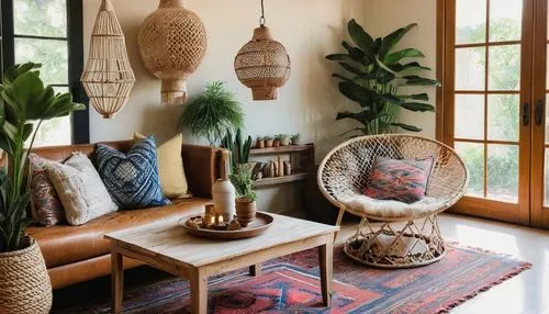 sunroom,boho art style,boho,interior decor,kilim,boho art,house plants,contemporary decor,home interior,patterned wood decoration,sitting room,scandinavian style,modern decor,living room,interior design,decor,moroccan pattern,houseplants,bohemian art,wicker baskets,Art,Artistic Painting,Artistic Painting 36