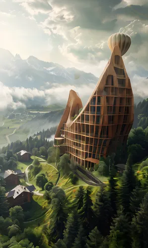 eco hotel,tree house hotel,cubic house,cube stilt houses,futuristic architecture,eco-construction,house in mountains,cube house,hanging houses,tree house,house in the mountains,timber house,sky apartm