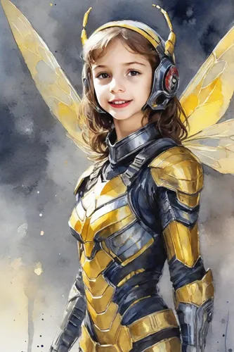 bumblebee,bee,kryptarum-the bumble bee,child fairy,bumblebee fly,drone bee,bumble bee,bumble-bee,archangel,honey bee,guardian angel,angel girl,ammo,gray sandy bee,honeybee,little girl fairy,queen bee,navi,julia butterfly,wasp,Digital Art,Watercolor