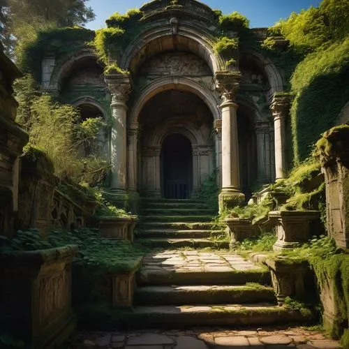 labyrinthian,ruins,ruin,mausoleum ruins,hall of the fallen,panagora,theed,ancient city,necropolis,ancient house,abandoned place,artemis temple,ancient buildings,ancient,mausolea,lost place,kykuit,entrada,walhalla,the ruins of the,Art,Classical Oil Painting,Classical Oil Painting 23