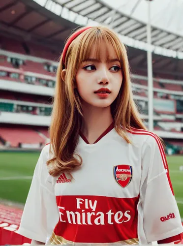 emirates,arsenal,soccer player,sports jersey,japanese ginger,sports girl,footballer,football player,sports uniform,uji,asia girl,ginger rodgers,tan chen chen,sakura,athletic,phuquy,red milan,japanese fans,edit icon,asian girl