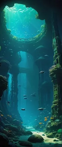 underwater landscape,underwater oasis,underwater background,underwater playground,undersea,ocean underwater,ocean floor,underwater world,seabed,under sea,sunken church,underwater,deep sea,underground lake,submerged,sea cave,under the sea,aquarium,under the water,sea caves,Art,Classical Oil Painting,Classical Oil Painting 27