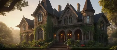 victorian house,ravenswood,briarcliff,rivendell,fairy tale castle,witch's house,old victorian,maplecroft,victorian,victoriana,morganville,dandelion hall,house in the forest,castle of the corvin,forest house,gothic style,haddonfield,dreamhouse,storybrooke,witch house,Conceptual Art,Sci-Fi,Sci-Fi 01