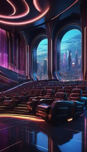 spaceship interior,cinema seat,futuristic landscape,movie theater,ufo interior,cinerama,movie theatre,empty theater,europacorp,coruscant,valerian,cinema strip,passengers,drive-in theater,cinema,cinemascope,imax,futurist,spaceship space,futuristic,Conceptual Art,Daily,Daily 14