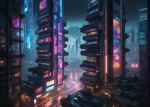 cybercity,cityscape,cybertown,cyberpunk,metropolis,microdistrict,skyscraper,futuristic landscape,skyscrapers,fantasy city,cyberia,the skyscraper,cyberport,urban towers,city blocks,futuristic,high rises,skyscraper town,dystopian,urbanworld,Photography,Artistic Photography,Artistic Photography 02