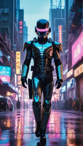 the weeknd, starboy,blinding lights,daft punk terminator robocop cyborg cyberpunk military outfit designed by hajime sorayama, ethereal astral quantic, realistic yet romantic, neon grid simulation vir