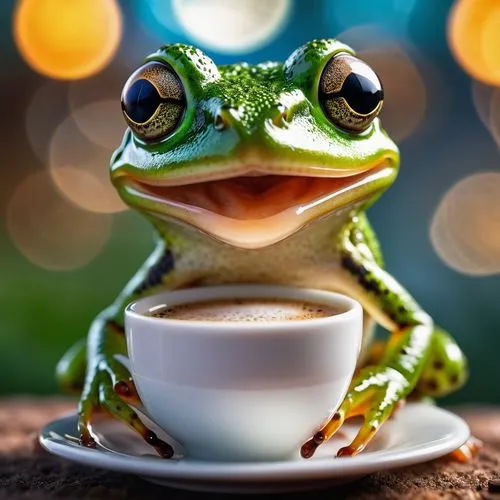 tea zen,frog background,a cup of tea,frog through,capuchino,barking tree frog,tea,coffee background,espresso,tea drinking,litoria fallax,green frog,pacific treefrog,a cup of coffee,hot drink,woman frog,kawaii frog,cup of cocoa,cup of tea,hot coffee,Photography,General,Realistic