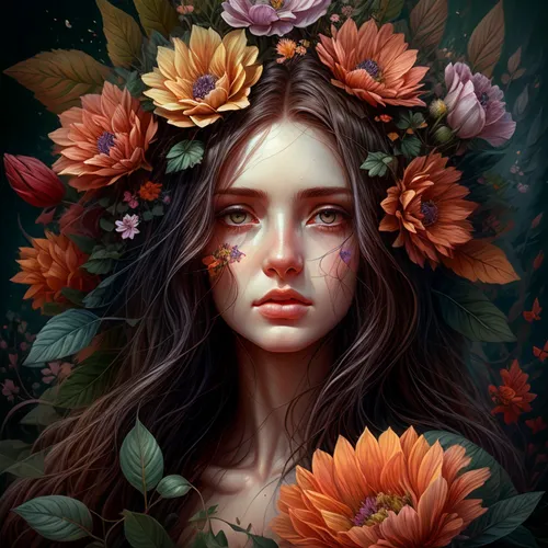 girl in flowers,wreath of flowers,flora,floral wreath,elven flower,blooming wreath,girl in a wreath,falling flowers,beautiful girl with flowers,flower crown,fantasy portrait,kahila garland-lily,flower fairy,floral background,flower girl,fallen petals,autumn flower,flower wreath,flowers fall,fallen flower