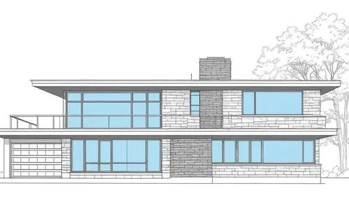 vivienda contemporanea con vegetacion. estilo frank lloyd wright,a blueprinted image of a house,house drawing,sketchup,revit,elevations,duplexes,elevational