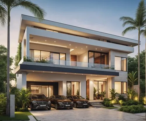 Architecture Design,the front of the house is made up of a white, two story home,modern house,fresnaye,seminyak,umhlanga,luxury property,modern architecture,Photography,General,Realistic