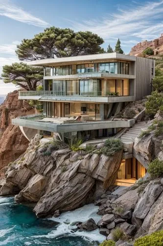 dunes house,house by the water,luxury property,house of the sea,beach house,cubic house,luxury real estate,modern architecture,cliffs ocean,house in mountains,luxury home,beautiful home,modern house,house in the mountains,cube house,cliff dwelling,holiday home,summer house,cliff top,private house,Architecture,General,African Tradition,Pharaonic