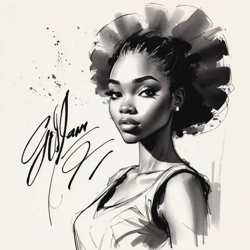 willow,african woman,rosa ' amber cover,black woman,african american woman,brandy,nigeria woman,illustrator,fashion illustration,artist,afro american girls,girl drawing,mali,digital artwork,autograph,bloem,soulful,allegro,digital painting,artwork,Illustration,Black and White,Black and White 08