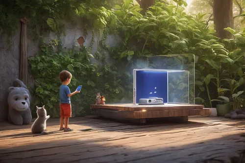 water dispenser,wishing well,refrigerator,aquarium,rain barrel,vitrine,the little girl's room,sci fiction illustration,fish tank,adventure game,recycling world,acquarium,studio ghibli,letter box,fairy door,interactive kiosk,terrarium,dandelion hall,magic mirror,cubic house,Art,Classical Oil Painting,Classical Oil Painting 24