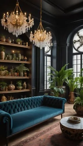 interior decor,victorian room,interiors,blue room,sitting room,bellocchio,interior design,ornate room,houseplants,bellocq,danish room,interior decoration,furnishings,decor,house plants,tureens,showhouse,gournay,livingroom,modern decor,Illustration,Retro,Retro 24