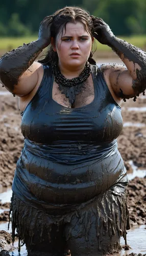 mud,mud wrestling,mud village,tire recycling,pile of dirt,muddy,mud wall,fatayer,hard woman,woman at the well,plus-size model,rubber tire,car tire,stack of tires,mud bogging,tires,car tyres,tire,michelin,strong woman,Conceptual Art,Sci-Fi,Sci-Fi 01