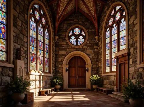 stained glass windows,stained glass,narthex,sacristy,stained glass window,cloistered,cloisters,sanctuary,transept,church windows,church painting,cloister,cathedral,abbaye,monasterium,presbytery,monastic,abbaye de belloc,monastery,romanesque