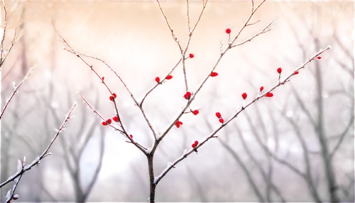 cherry branches,plum blossoms,cherry branch,winter cherry,plum tree,winterberry,rosehips,cherry tree,red berries,cherry trees,crabapples,frosted rose hips,red tree,cherry twig,redbuds,leafless,background bokeh,rose hips,red plum,prunus,Illustration,Children,Children 04