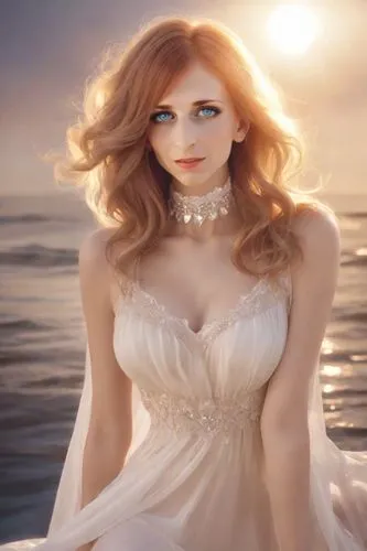 celtic woman,epica,the sea maid,sun bride,porcelain doll,melian,aphrodite,jingna,redhead doll,amphitrite,sirenia,peignoir,rousse,goldfrapp,ginger rodgers,celtic queen,ophelia,sirene,reynir,white lady,Photography,Realistic