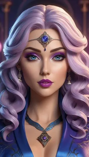 gothel,lilandra,arundhati,violet head elf,jaina,esmeralda,Unique,3D,3D Character