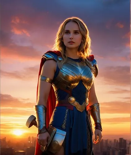 In this breathtaking photograph, the portrait of the famous beauty and mythology of the world Lady Thor now appears as a masterpiece. But this is no ordinary creature is beautiful Natalie Portman . As