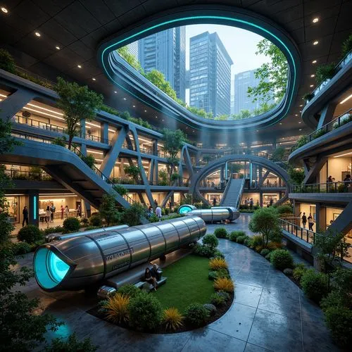 futuristic architecture,arcology,taikoo,biopolis,futuristic art museum,interlace,futuristic landscape,sky space concept,chengdu,atriums,3d rendering,skyways,shenzhen,singapore,skybridge,biospheres,urban design,wintergarden,hotel complex,ecotopia