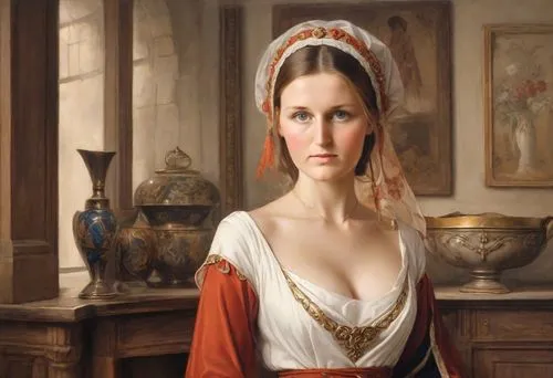 houdon,perugini,leighton,noblewoman,noblewomen,emile vernon,ingres,portrait of a girl,comtesse,bougereau,bouguereau,maidservant,portrait of a woman,isabeau,young woman,timoshenko,delaroche,nelisse,vernet,lucquin,Digital Art,Classicism