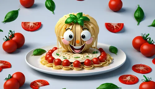 insalata caprese,caprese,pasta pomodoro,tomato omelette,pappa al pomodoro,tomato,tomato sauce,capellini,italian pasta,tomatoes,arrabbiata sauce,roma tomato,tomato pie,fusilli,ketchup tomato sauce,caprese salad,red tomato,frutti di bosco,pasta salad,bruschetta,Unique,3D,3D Character