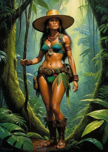 amerykah,amazonian,polynesian girl,amazona,erykah,maliana,amazonas,african american woman,polynesian,hinemoa,warrior woman,zarina,kunbi,amazonians,runequest,oshun,danai,nzinga,african woman,amazonia,Illustration,Realistic Fantasy,Realistic Fantasy 32