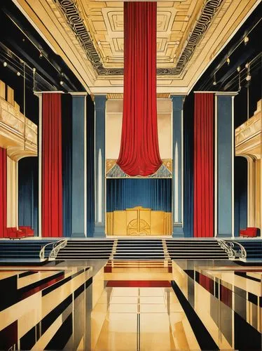 art deco background,theatre curtains,theater curtain,proscenium,stage curtain,saint george's hall,theater curtains,us supreme court,art deco,supreme court,freemasonry,hall of nations,theater stage,masonic,honorary court,stage design,burgtheater,courtroom,zappeion,theatre stage,Art,Artistic Painting,Artistic Painting 43