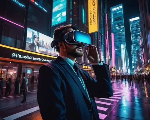 vr,virtual reality,cyberpunk,virtuality,virtual world,virtual landscape,virtual,virtual reality headset,hyperreality,sbvr,cyber glasses,salaryman,technophobia,vr headset,virtually,futurists,oculus,3d man,virtualisation,cyberview,Illustration,Retro,Retro 11