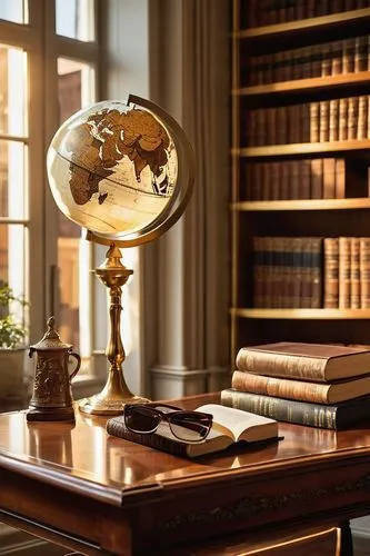 terrestrial globe,old library,reading room,bibliotheca,bibliographical,antiquarianism,lawbooks,book antique,bibliographer,unidroit,encyclopaedias,study room,britannica,bureau,encyclopedists,cosmographia,bibliothek,library,bibliotheque,dictionarium,Art,Artistic Painting,Artistic Painting 01