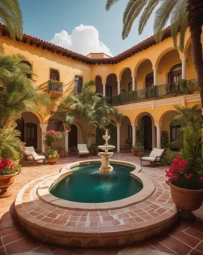 hacienda,courtyards,courtyard,dorne,florida home,mizner,palmilla,inside courtyard,patios,luxury property,patio,casa,mansion,spanish tile,luxury home,santa barbara,las olas suites,haveli,parador,luxury real estate,Illustration,Vector,Vector 02